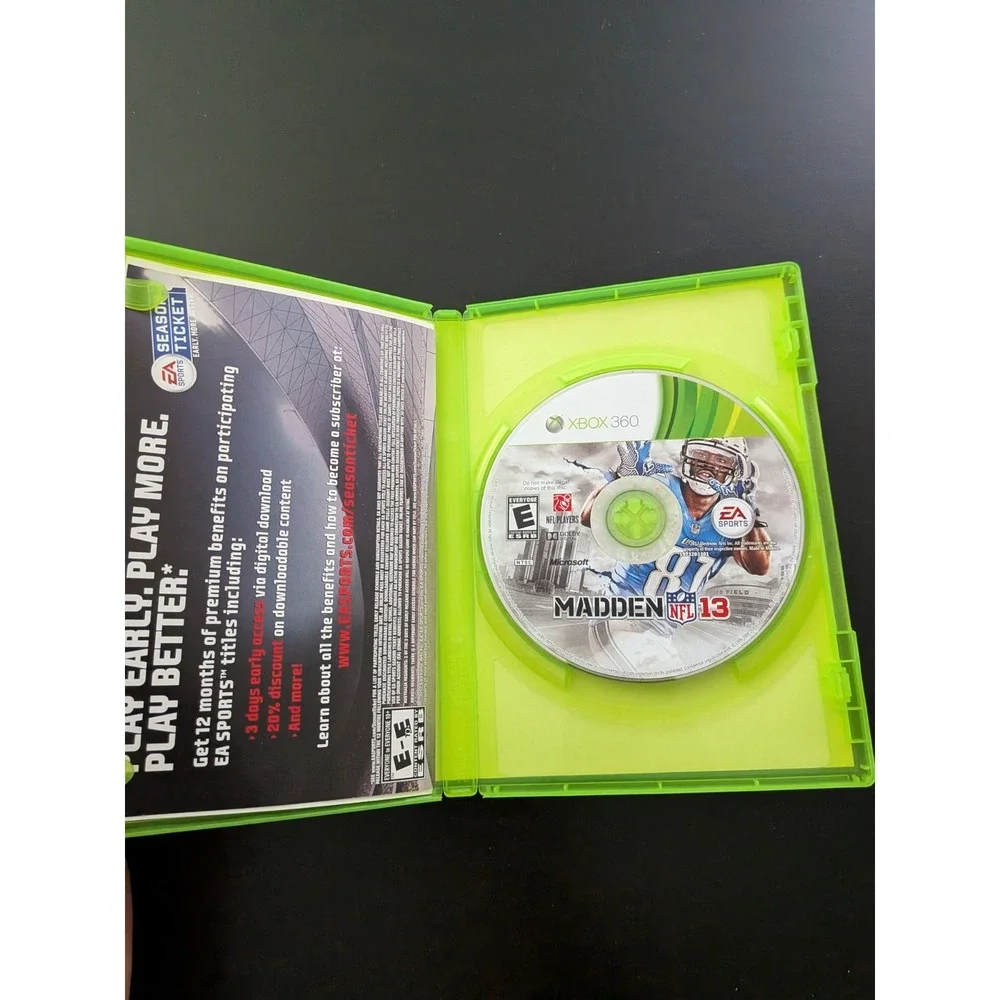 Madden NFL 13 (Microsoft Xbox 360, 2012) CIB, Tested Video Game